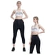 thumbnail image 2 of Pantalones deportivos de mujer, pantalones ajustados de cintura alta para yoga, pantalones capri con botonadura revestida, pantalones que levantan la cadera y reducen el abdomen, 2 of 5