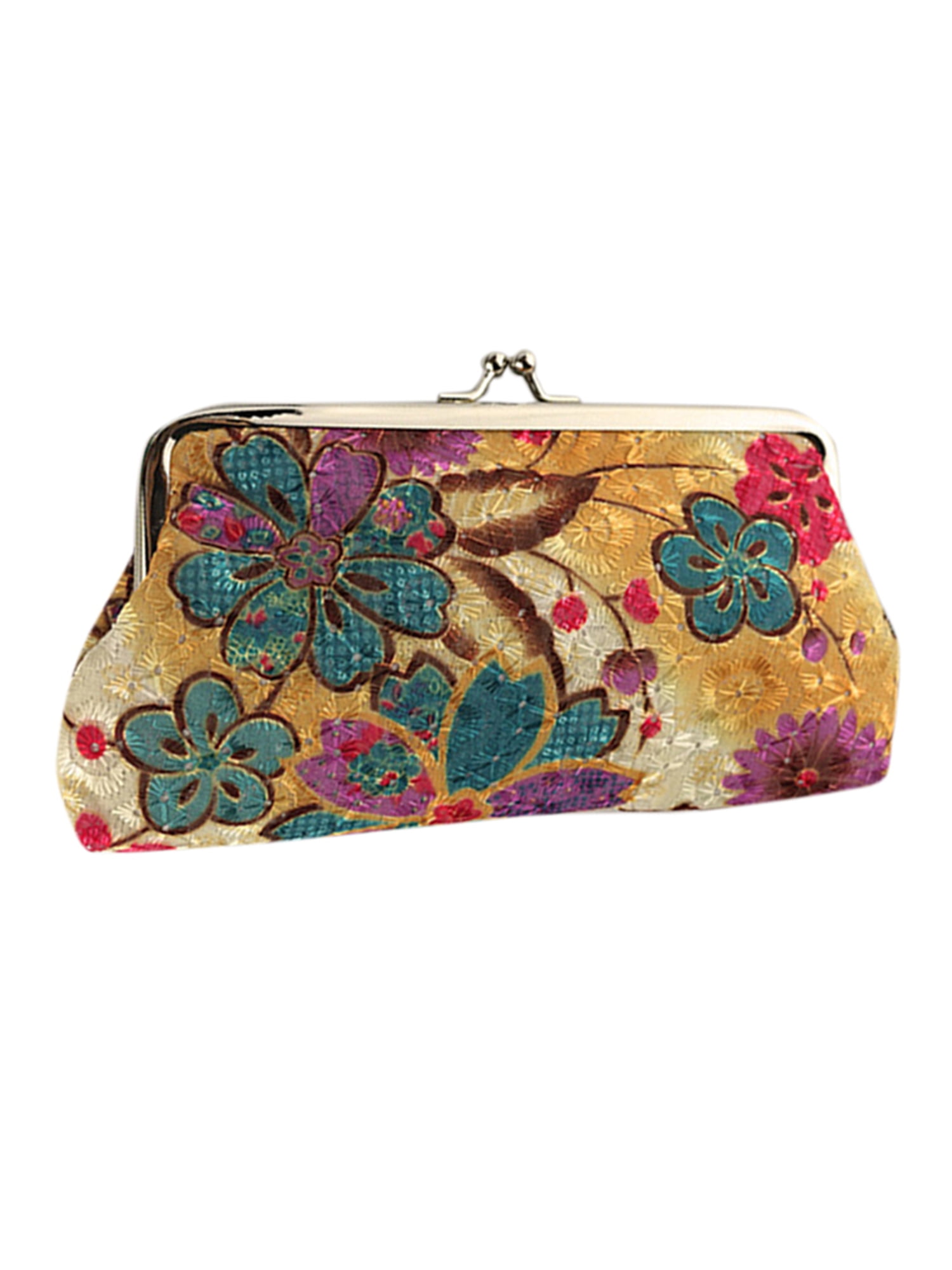 floral clutch purse