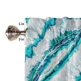 thumbnail image 6 of Retro Agate Texture Aqua Small Curtain Rod Pocket Short Curtains Half Drapes Partition Cabinet Door Window Curtains Home Decor, 6 of 6