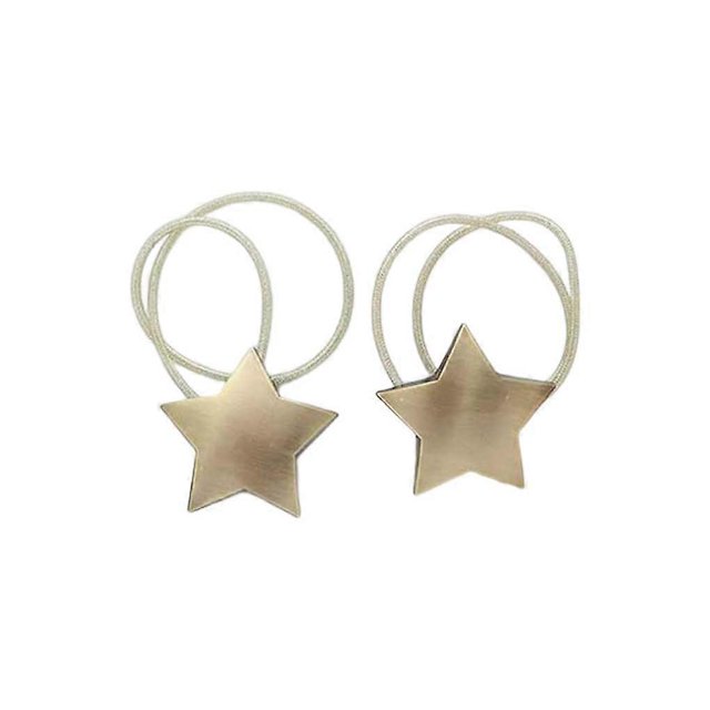 1 Pair of Star Curtain Tieback Attachable Drapery Clip Decoration Strap for Living Room Bedroom Office