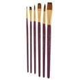 thumbnail image 2 of 6x Pinceles de , Pinceles para Acrílico, Acuarela, Maquillaje, Pintura, Suministros de Dibujo Púrpura perfecl Cepillo de pintura de nylon, 2 of 6