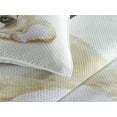 thumbnail image 3 of Ambesonne Animal Quilted Coverlet 3 Pcs, Grumpy Angry Cat Love, Queen Size, Beige and Brown, 3 of 4