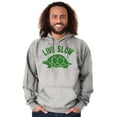 thumbnail image 5 of Live Slow Turtle Tortoise Animals Hoodie Sweatshirt Women Men Brisco Brands S, 5 of 6