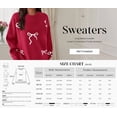 thumbnail image 5 of PRETTYGARDEN Fall Long Sleeve Pullover Sweaters for Women Trendy Crewneck Casual Cute Bow Chunky Knit Oversized Sweater, 5 of 9