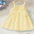 thumbnail image 4 of Noric Girls Summer Dresses Sleeveless Spaghetti Strap Princess Dresses with Big Bow Tie Loose Fit A Line Swing Dresses Ages 0-9, 4 of 6