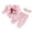 Pink, variant on Loicainy Infant Baby Girl Christmas Outfit 3 6 12 18 Months Long Sleeve Embroidery Romper Pants Headband Clothes Set