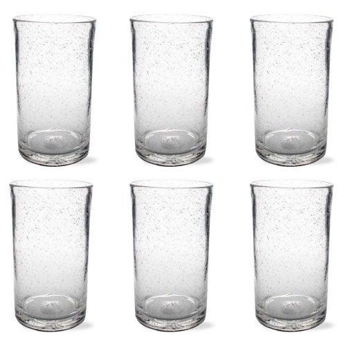 Drink Glass TAG Clear Bubble Glass Tumbler 18 oz FREE SHIPPING 