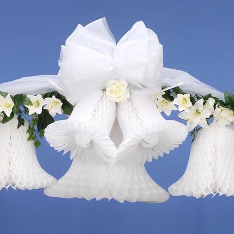 Victoria Lynn Bridal Paper Bells: White, 9 inches, 2 pack - Walmart.com