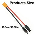 thumbnail image 2 of Solar Charging Cable with XT90 Connection Solar Connectors to XT90 Adapter for Power Solution Easy to Install, 2 of 8