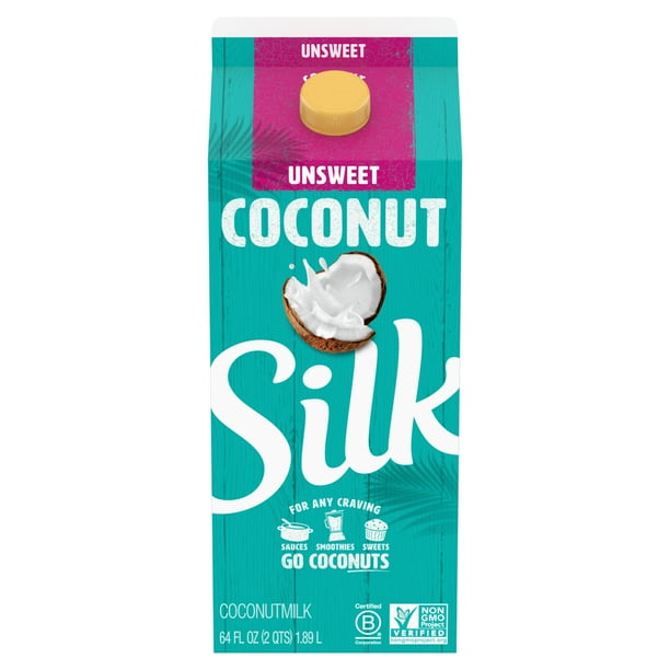 Silk Unsweetened Coconut Milk, Half Gallon
