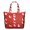 Cat and Dog Red Pattern, variant on Cat and Dog Red Pattern Weekend Tote Bag, Daily Commuter Tote with Inner Zip Pocket, Full Length Zipper Gift Ideas for Holiday Birthday Gifts,22 X 12 X 18 Inches