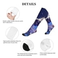 thumbnail image 5 of Lsque Night Sky Winged French Bulldog Pattern Sport Compression Socks for Men & Women 15-20 mmHg Knee High Nurse Pregnant Running Medical and Travel Athletic, 5 of 6