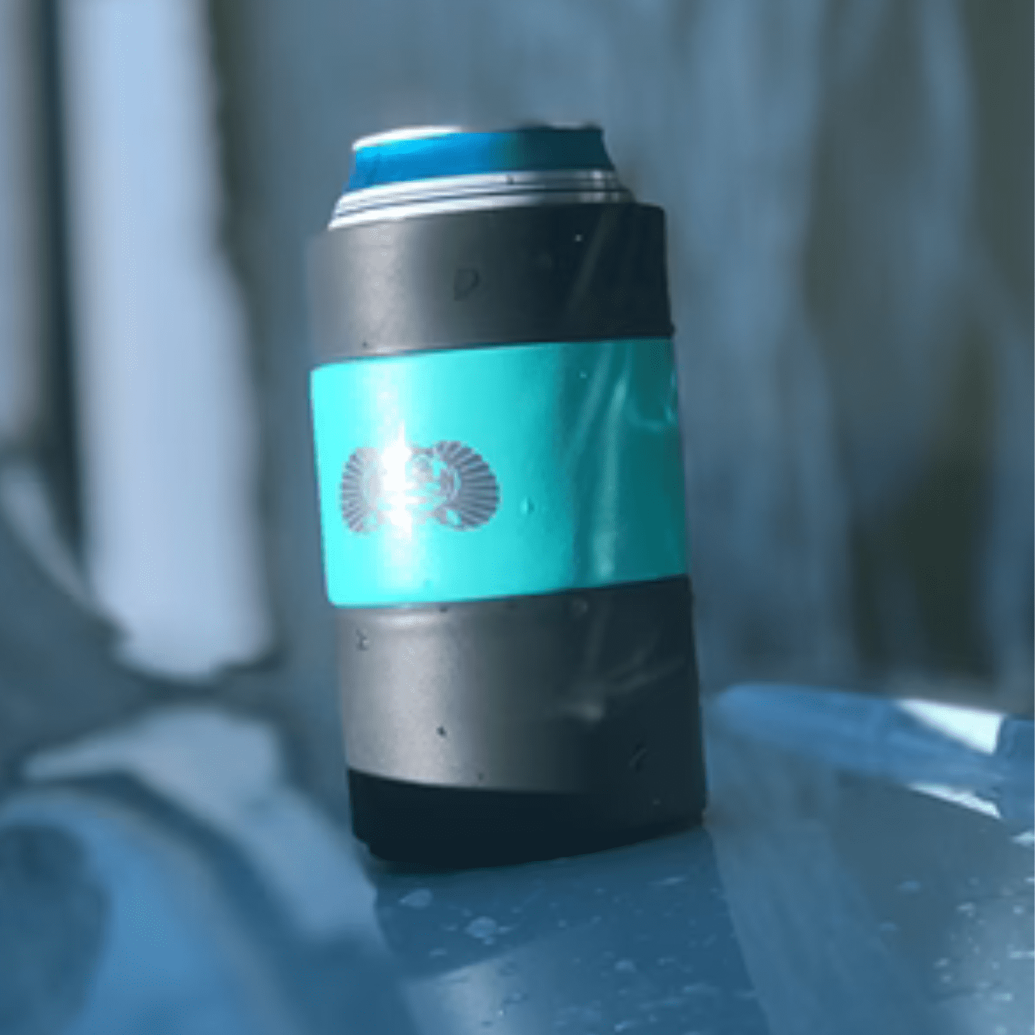 (2 pack) Toadfish Non-Tipping Can Cooler Sleeve 12 oz – SmartGrip Suction Base, Insulated, Universal Fit, Teal