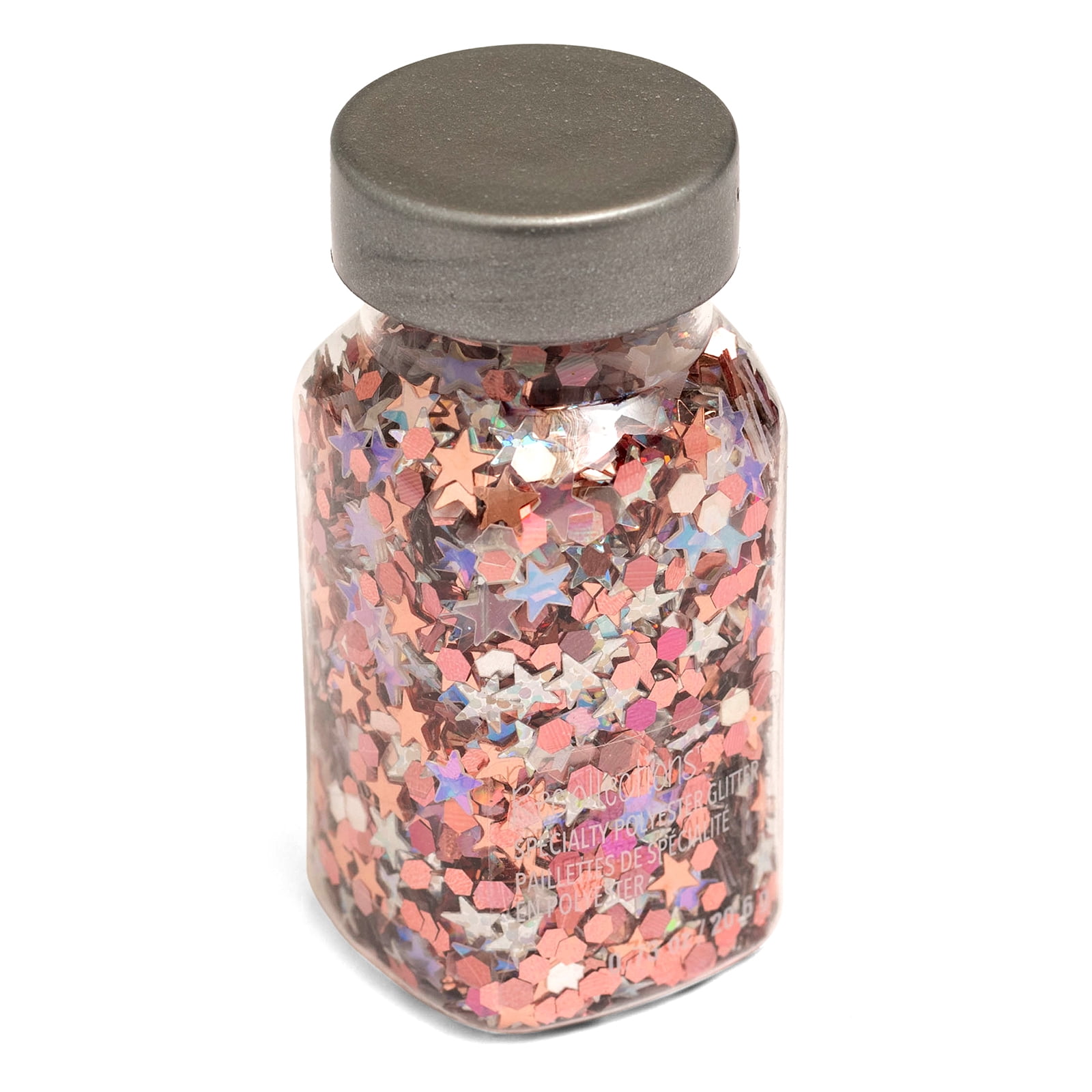 Recollections Rose Stars Specialty Polyester Glitter, 0.73oz., 12 Pack