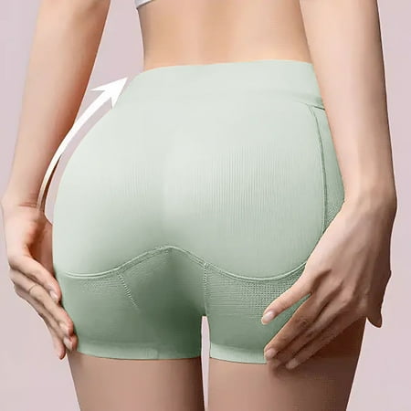 Alitao Cotton Underwear High Waisted Underwear for Women Womens Butt Lifter Padded Panty Shapewear Hip Enhancer Underwear Body Shaper Boyshorts Boxer Briefs Seamless Underwear Sky Blue XL