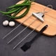 thumbnail image 2 of Brochetas de parrilla de 3 vías,Brochetas de acero inoxidable semiatuo para el hogar con barra de empuje,Brochetas de metal reutilizables para asar, 2 of 5