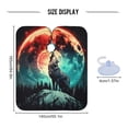 thumbnail image 4 of JSTEL Wolf Howling under Moon Waterproof Barber Cape for Men Women Beard Shaving Bib Apron Professional Hair Cutting Cloth, 65 x 55 inch, 4 of 6