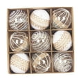 thumbnail image 3 of 9 Uds adornos de bolas de Navidad adornos navideños decoración DIY adornos colgantes de de Navidad para fiesta de año nuevo al aire libre Estilo D, 3 of 8