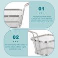 thumbnail image 4 of Silver Color Kitchen Frying Basket French Fries Basket Stainless Steel Basket, 4 of 9