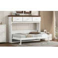 thumbnail image 6 of Twin Size Murphy Bed with 3 Drawers, White, 6 of 9