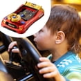 thumbnail image 4 of Coche de carreras de aventura con volante, juguete educativo, coche musical resistente, juguete de conducción. Versión con temporizador rojo, 4 of 7