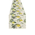 thumbnail image 3 of MYPOP Summer Fruit Lemons Table Runner Placemat 14x72 inches, Vintage Retro Tropical Leaves Tablecloth for Office Kitchen Dining Wedding Party Home Decor, 3 of 6
