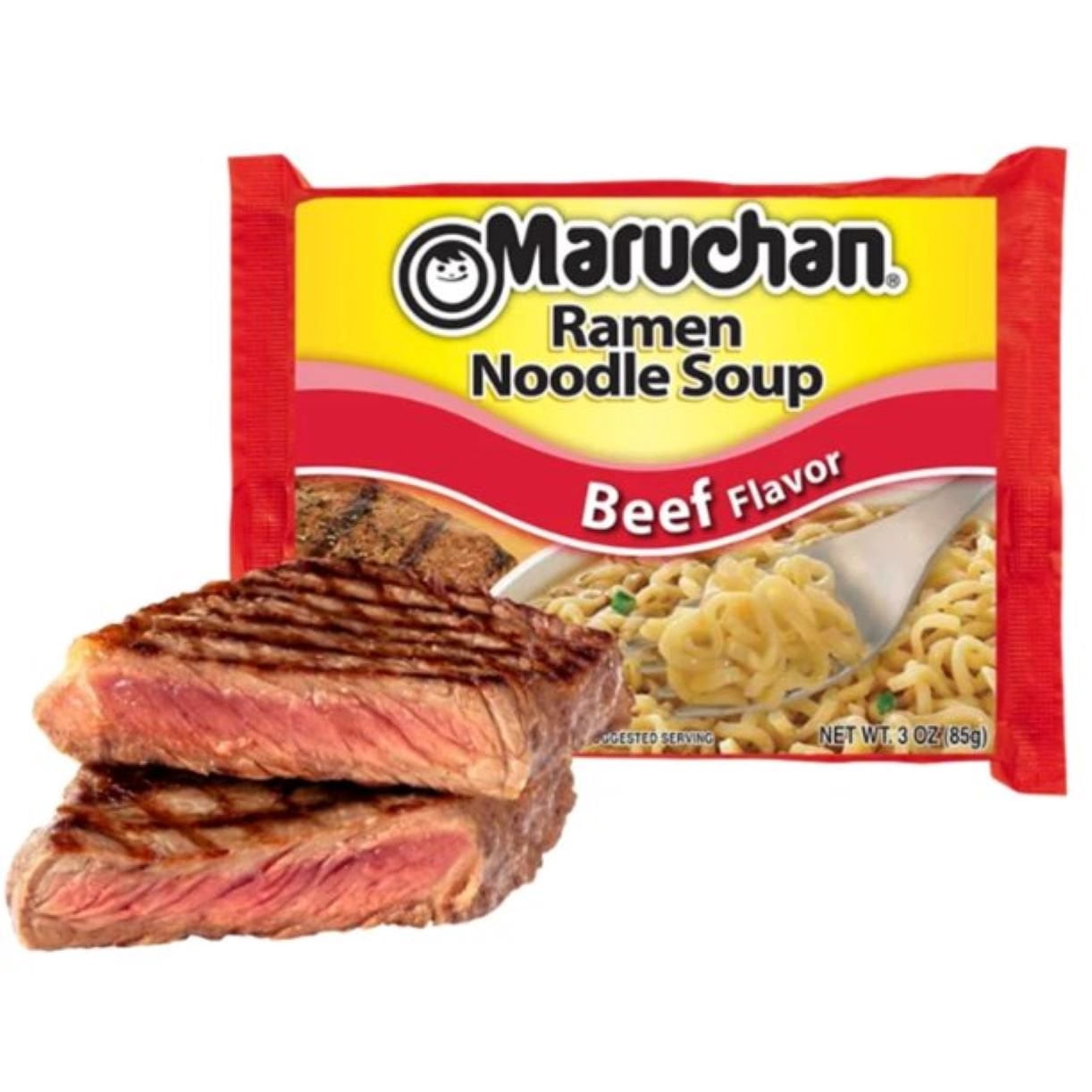 Maruchan Ramen Beef, 3 Ounce (Pack of 24)