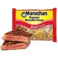 thumbnail image 3 of Maruchan Ramen Noodle Beef Flavor Soup, 3 Oz, 12 Count 2pk [ Bulk Saving], 3 of 4