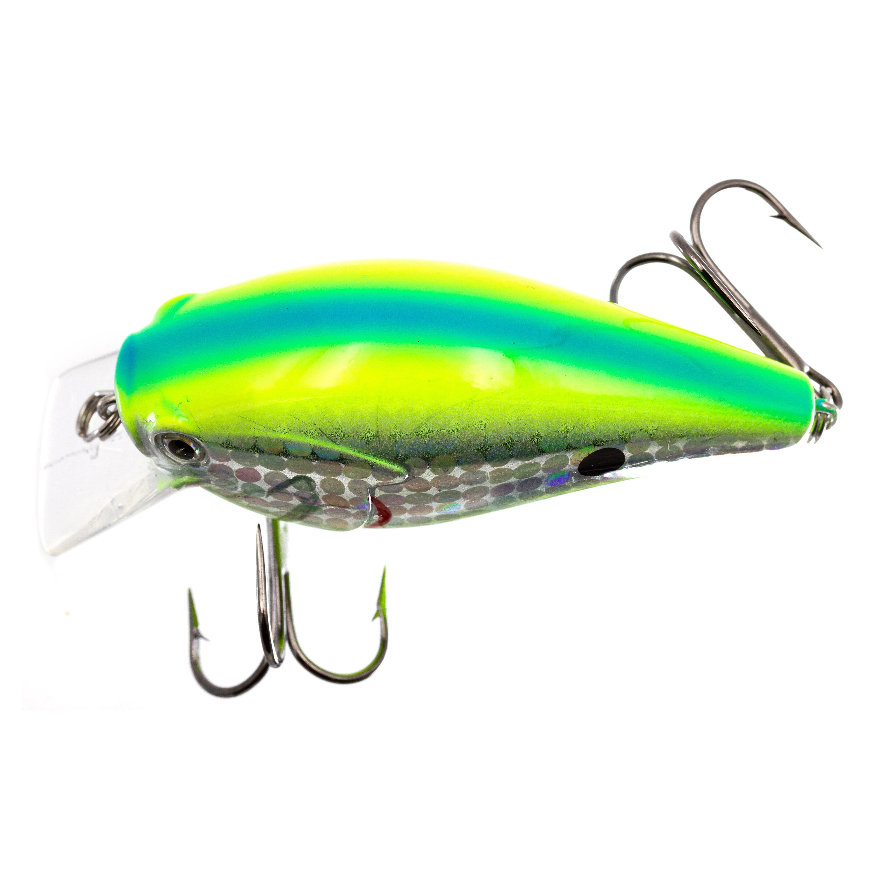 Ozark Trail 3/8-Ounce Square Bill Crankbait Fishing Lure - Lime Blue