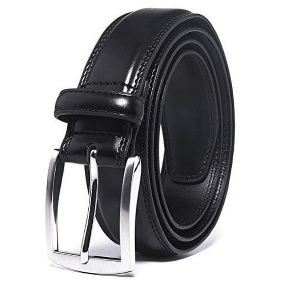 Fabio Valenti Ceinture Décontractée pour Hommes 32MM avec Boucle à Ardillon (36, Noir)