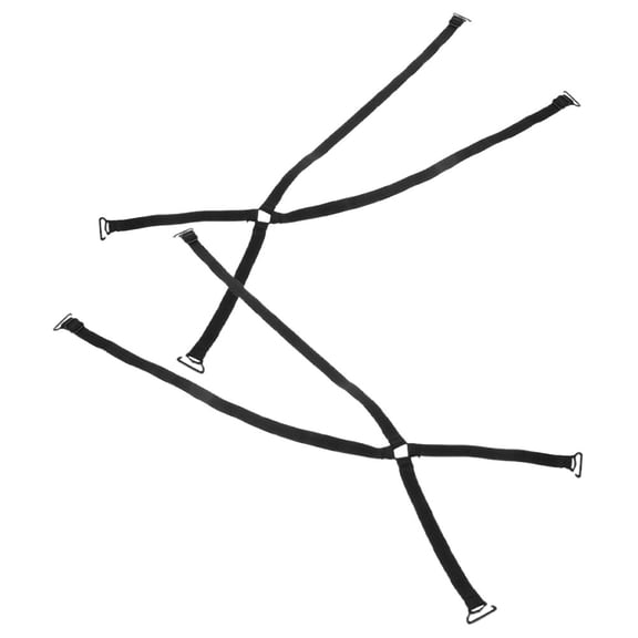 UPKOCH Adjust Dress Strap 2Pcs Black Nylon Adjustable Non Slip Cross Back Design For Lingerie Dresses