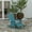 Blue, variant on Merrick Lane Adirondack Chair with Cup Holder and Pull Out Ottoman, All-Weather HDPE Indoor/Outdoor Lounge Chair in Blue