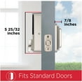 thumbnail image 4 of Kwikset 959TRLFPRT Halo Traditional SmartKey Electronic Fingerprint Keyless Entry WiFi Enabled Deadbolt Satin Nickel Door Hardware Deadbolts Keyless, 4 of 7