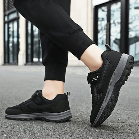 

Men s Simple And Fashionable Flying Woven Round Head Solid Color Lightweight Breathable Soft Bottom Casual Sports Sports Shoes Black 8