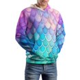 thumbnail image 5 of Colorful Fish Scale Pattern Men's Women New Sweatshirt Hoodie Men's Plus Size Sweatshirt Hooded Sweatshirt 3d Printed Street Men's Cloth, 5 of 6