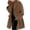 #c30-khaki trench coat women, variant on Womens Wool Blend Hooded Pea Coat Trendy Oversized One Button Trench Jackets Casual Warm Winter Overcoat Blue,S