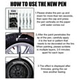 thumbnail image 5 of 4pcs White Paint Marker Pen for Car Tyre Drawing Art Craft Permanent Paint Pen, 5 of 5