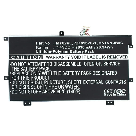 Batteries N Accessories BNA-WB-P4597 Laptops Battery - Li-Pol, 7.4V, 2830 mAh, Ultra High Capacity Battery - Replacement for HP 721896-1C1 Battery