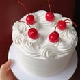 thumbnail image 4 of Jiibva 6 inch Realistic Fake Birthday Cake Simulation for Home Decor Bakery Shop Dessert Photography Props, 4 of 7