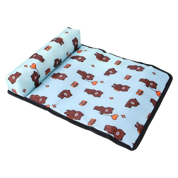 Cama para perros perfecl Almohadilla de enfriamiento para mascotas con almohada antideslizante S 39 cm x 29 cm