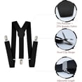 thumbnail image 7 of Men's Suspender Adjustable Y-Back Clip-On Suspenders for Men with Heavy Duty Strong Clips, 7 of 7
