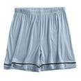 thumbnail image 2 of Feancey Modal Pj Shorts Women Soft Cozy Pajama Bottoms Summer Elastic Waist Casual Sleep Shorts Comfy Loose Lounge Short Pants Blue XL, 2 of 7