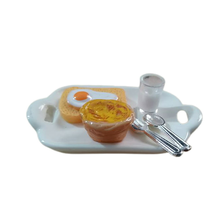 Skindy Handmade Mini Breakfast Food - Resin Scene Accessories, High  Simulation Pretend Breakfast Food Model for Children