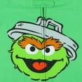 thumbnail image 6 of Sesame Street Pajamas Toddler Oscar The Grouch Fleece Zip Front Footless Sleeper, 6 of 7