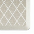 thumbnail image 5 of Martha Stewart Miles Modern Diamond Anti-Fatigue Air-Infused Kitchen Mat, Beige, 19.6"x39", 5 of 9