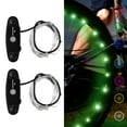 thumbnail image 1 of Lumières de Roue de Vélo à LED, Lot de 2 Niveaux Lumières de Rayon RGB pour Vélo, IPX4 Étanche, 1 of 8