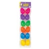 Classic Bright Fillable Easy Snap 2.5" Plastic Easter Eggs, Rainbow, 12 Pack