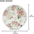thumbnail image 4 of Coolnut Floral Peony Flower Round Tablecloth Dust-Proof Table Cloth Cover Mat Washable Polyester 60 Inch for Kitchen Dinning Holiday Party Wedding Picnic House Decor, 4 of 7