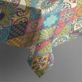 thumbnail image 4 of Rectangle Waterproof Tablecloth 60×102 Inch, Vintage Floral Reusable Indoor/Outdoor Durable Table Cover for Party Kitchen Dinner Room Decor, 4 of 6