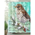 thumbnail image 2 of Fsddascl Brown Bird Shower Curtain Set - 54" x 78" Washable Bathtub Curtain with 12 Hooks, Music Farmhouse Animals Country Teal Waterproof Fabric Stall Shower Curtains for Bathroom/Bathtub Décor, 2 of 6